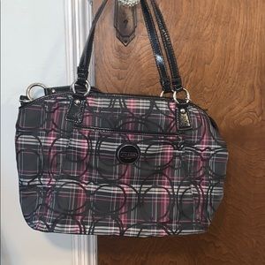 Coach Poppy Signature Tartan Tote